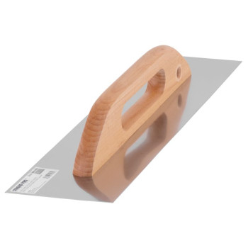 Гладилка 380x130x0,7мм Strend рro рremium, деревянная ручка