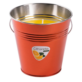 Свеча Citronella CB163, репеллент, ведерко, 610 г, 150х150 мм