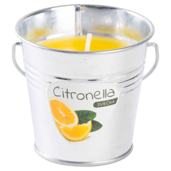 Свеча Citronella CB143, репеллент, ведерко, 80 г, 80х72 мм
