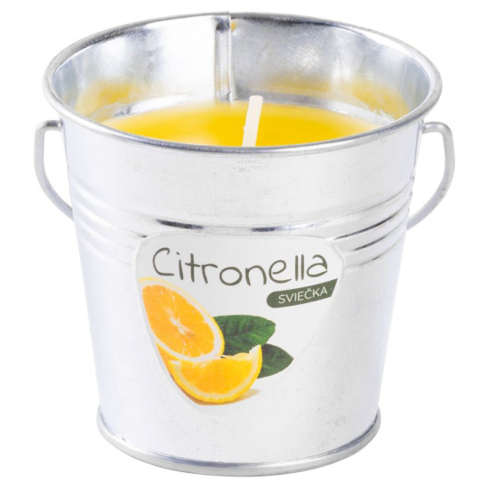 Свеча Citronella CB143, репеллент, ведерко, 80 г, 80х72 мм