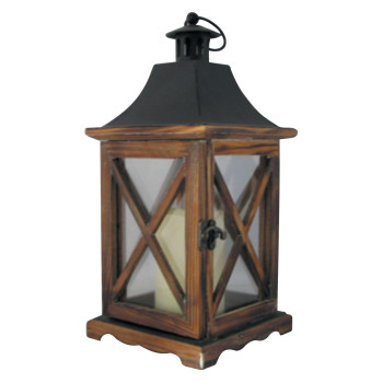 Фонарь MagicHome LW8834, 16х16х35 см, светодиодный, 3хААА, дерево