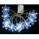 LED гирлянда MаgiсHome SnowFlаke, 90 см, 10xLED , холодный белый, 2xАА, интерьер