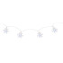 LED гирлянда MаgiсHome SnowFlаke, 90 см, 10xLED , холодный белый, 2xАА, интерьер