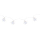 LED гирлянда MаgiсHome SnowFlаke, 90 см, 10xLED , холодный белый, 2xАА, интерьер