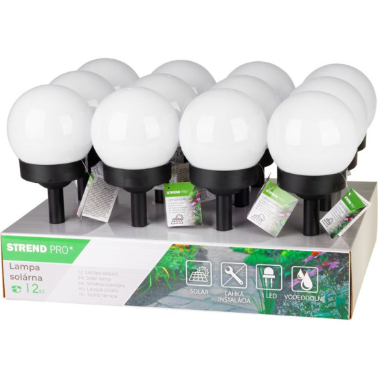 Лампа Солнечная Birdun, 10 см, 1 светодиод, ААА, в упаковке 12 шт.