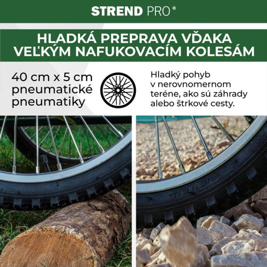 Тележка Виктор, транспортная, надувные колеса, макс. 100 кг