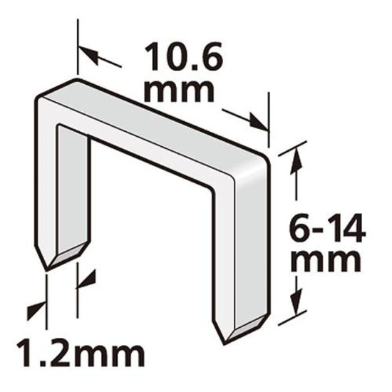 Skavas Strend Pro Premium J906, 06 mm, 1,2x10,6mm, gab. 1000 gab