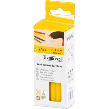 Термоклей Strend рro GS-201D, 100х7 мм, желтый, 24 шт.