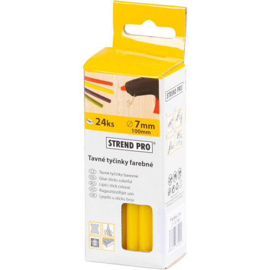 Līmes kociņš Strend Pro GS-201D, 100x7 mm, dzeltens, iepakojums. 24 gab