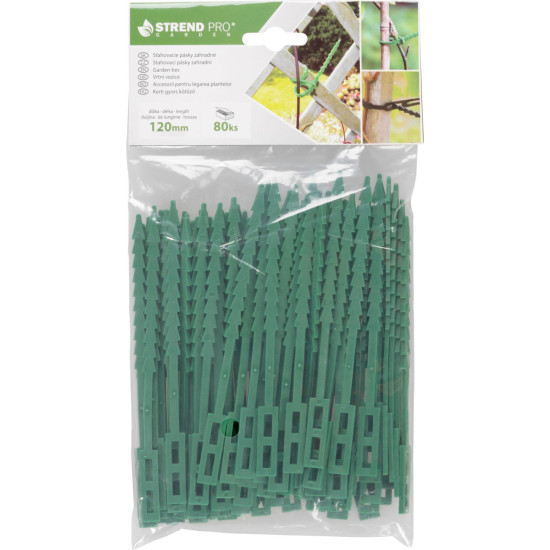 Garden tie HG6171-A, 120 mm, packaging 80 pcs, green