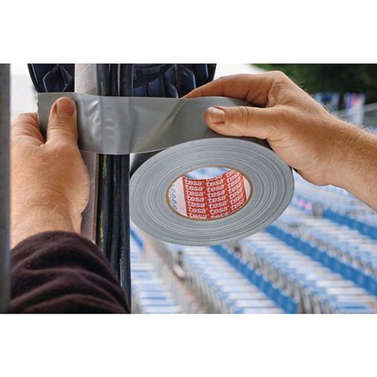 lenta tesa® PRO Gaffer, tekstils, sudrabota, PE, 50 mm, L-25 m lenta tesa® PRO Gaffer, tekstils, sudrabota, PE, 50 mm, L-25 m
