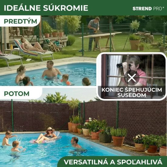 Aizēnojošais siets BrownDecor W101, 1,0x10 m, UV, 230 g/m2, brūns
