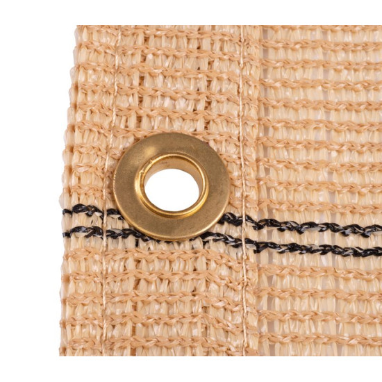 Aizēnojošais siets GoldScreen 1,5x05 m, UV, 185 g/m2, 50 cm bēšs