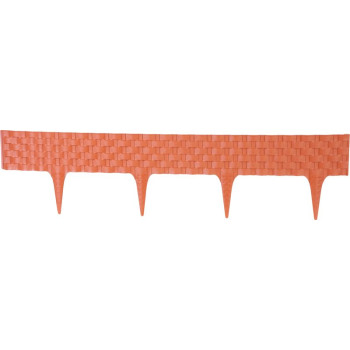 Бордюр 2,40 м, теракота, упак. 3 кс 820x95/200 мм, УФ