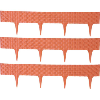 Бордюр 2,40 м, теракота, упак. 3 кс 820x95/200 мм, УФ