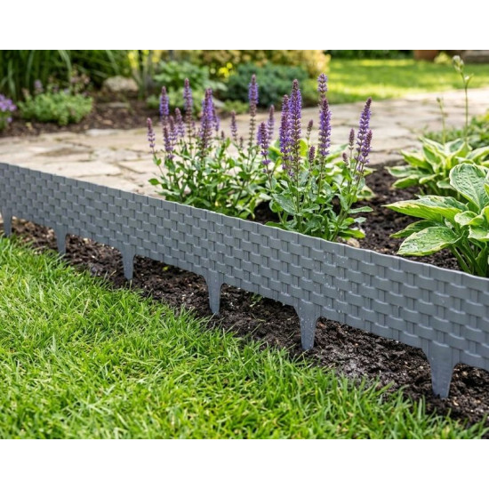 Palisadae RattanPalisade 2,40 m, grafit, pack. 3 ks 820x95/200 mm, UV