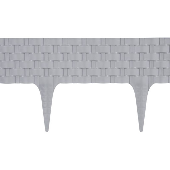 Mauriņa apmale RattanPalisade 2,40 m, grafit, pak. 3 ks 820x95/200 mm, UV