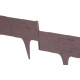 Бордюр StonePalisade 2,37 м, коричневый, упак. 3 кс 790х95/200 мм, УФ