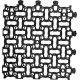 Grass Paver GardenPUZZLE I, 492/39 mm, black, UV