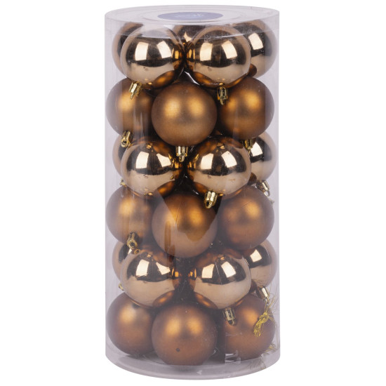 Egles rotājumi MagicHome, 30gab, 6 cm, varš, eglītei