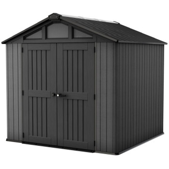 Māja Keter STRONGHOLD 8X8, pelēka, dārzs, 254x228.6x220 cm