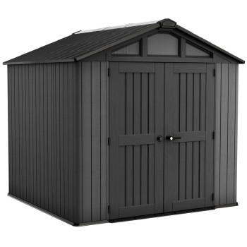 Māja Keter STRONGHOLD 8X8, pelēka, dārzs, 254x228.6x220 cm