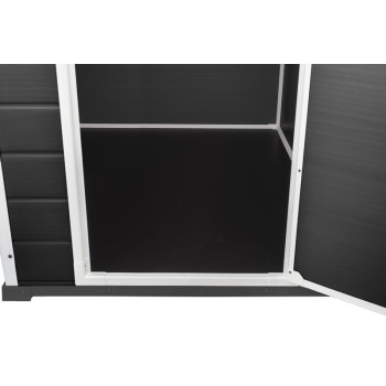 Māja Keter ESSENTIAL 6x4, tumši pelēka, dārzs, 112x184x195 cm