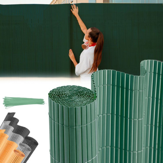 Забор Ограждение DF13, PVC 1500 мм, L-3 м, зеленый, 1300г/м2, УФ