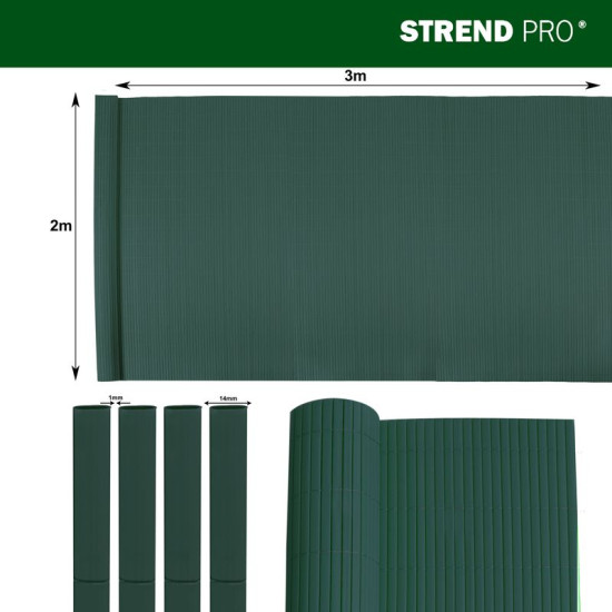 Žogs Žogs DF13, PVC 2000 mm, L-3 m, zaļš, 1300g / m2, UV