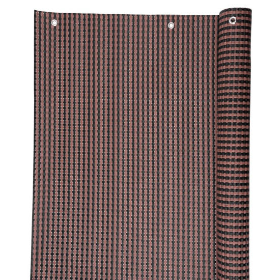 Plīts ugunssiets Polyratan 77 0,9x3 m, UV, 800 g/m2, brūni melns
