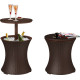Bar Keter® COOL BAR RATTAN, brown whiskey, 49x49x57/82 cm,