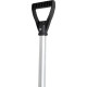 Snow shovel ANSNOW P9, 435x390 mm, plastic head, with Alu handle