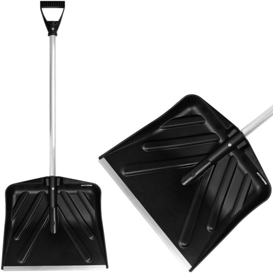 Snow shovel ANSNOW P9, 435x390 mm, plastic head, with Alu handle