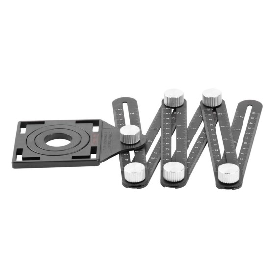 Angle meter Strend Pro for drilling, copying jig for tilers, 12x17,5x1,6 cm, folding