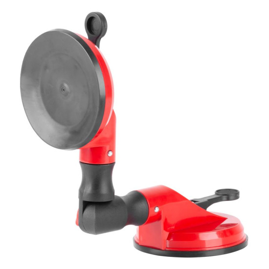 Suction glass holder Strend Pro CU682, 2 domes, 127 mm, 115x370 mm, adjustable angle