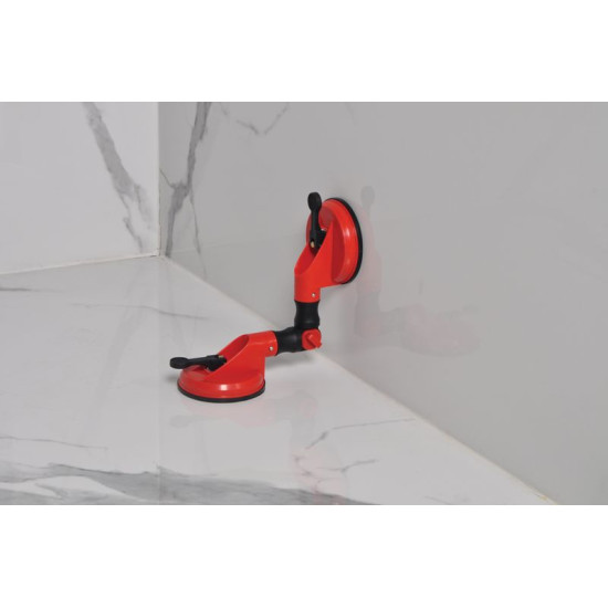 Suction glass holder Strend Pro CU682, 2 domes, 127 mm, 115x370 mm, adjustable angle