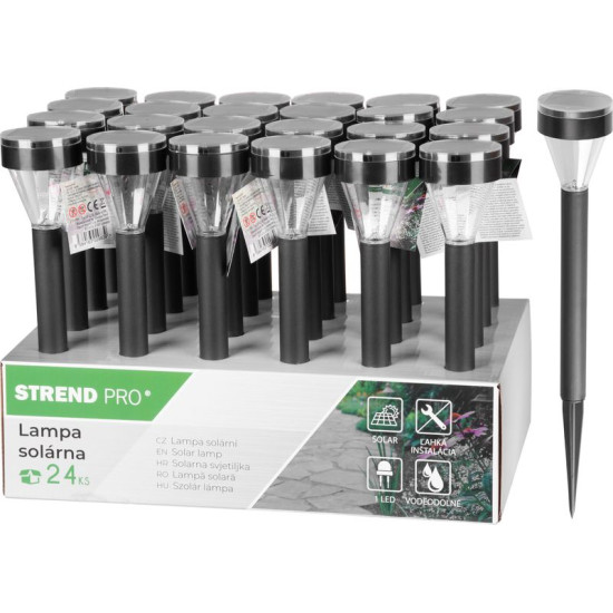 Лампа Strend Pro Hamal, 34,5 см, солнечная батарея, 1x светодиод, ААА