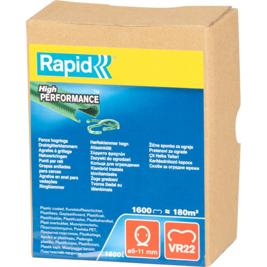Зажим Rapid® VR22, PVC, 1600 шт.