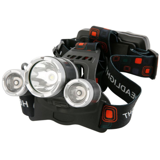 Налобный фонарь Strend Pro Headlight H931, T6+2 XPE LED, 300 лм, 1200 мАч, зарядка через USB Налобный фонарь Strend Pro Headlight H931, T6+2 XPE LED, 300 лм, 1200 мАч, зарядка через USB