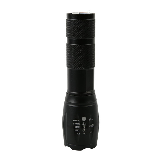 Light Strend Pro FlashLight FL001, T6 150 лм, Alu, 2200 мАч, Powerbank, Zoom, зарядка через USB
