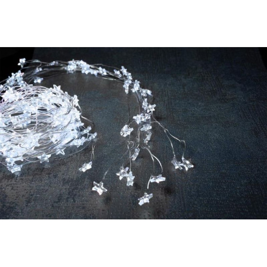 LED гирлянда MаgiсHome Twisted Stаrs , 180 микрозвездных светодиодов ,холодный белый, 230 В, 50 Гц, наружняя