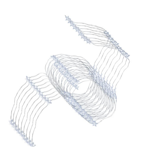 LED гирлянда MаgiсHome Twisted Stаrs , 180 микрозвездных светодиодов ,холодный белый, 230 В, 50 Гц, наружняя