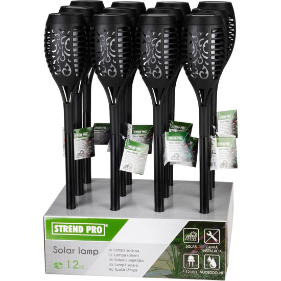 Lampa dārza, 7x35 cm, 2 LED, 1xAAA, bal. 4 gab