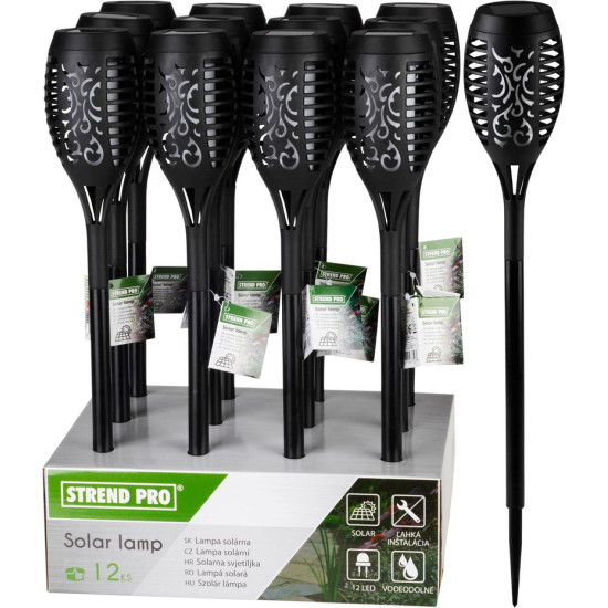 Lampa dārza, 7x35 cm, 2 LED, 1xAAA, bal. 4 gab