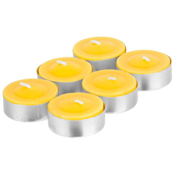 Свеча Цитронелла С-151, репеллент, чайная, желтая, пачка. 6 шт.