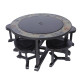 Fireplace Strend Pro Grill, metal, 4 chairs, 105 cm