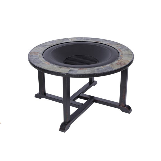 Fireplace Strend Pro Grill, metal, 4 chairs, 105 cm