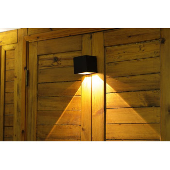 Strend Pro Garden светильник, солнечный, светодиодный светильник для стены/забора, 10x10x10 см