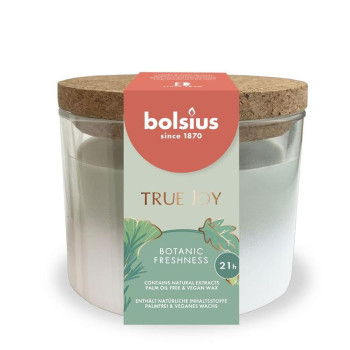 Свеча True Joy Botanic Freshness bolsius, ароматическая, 75/80 мм, в стекле