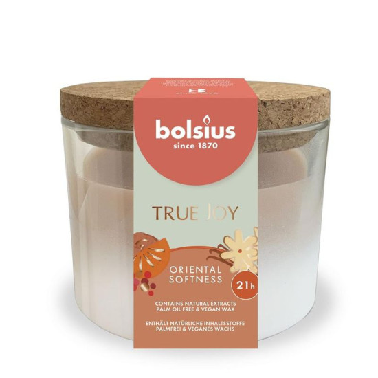 Bolsius candle True Joy Oriental Softness, scented, 75/80 mm, in glass Bolsius candle True Joy Oriental Softness, scented, 75/80 mm, in glass